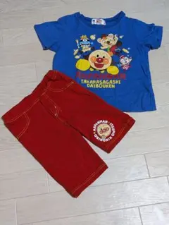 アンパンマン 半袖上下セット 110 綿100 夏服