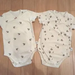 短袖ラップ肌着2枚セット 90cm