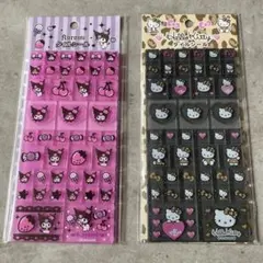 【新品未開封】キティちゃん　クロミちゃん　タイルシール ヒョウ柄　2枚セット
