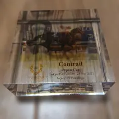 超激安　美品　送料込み　競馬　アクリルオブジェ　コントレイル　ジャパンカップ
