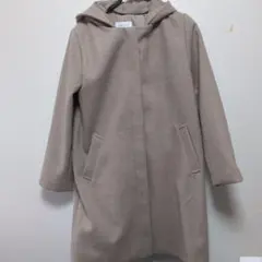 GLOBAL WORK フード付きコート ベージュ Lサイズ
