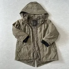 BRANSHES フード付きカーキジャケット　コート 110cm~