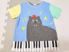 973*ベイビーチアー　ピアノ猫Tシャツのサムネイル