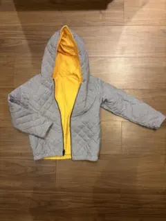 プチバトー　キッズ フード付き　リバーシブル　キルティングジャケット　130