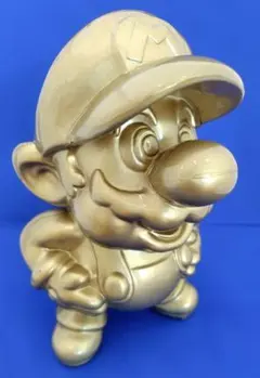 中古　レア！　任天堂エンターテイメント特約店　ゴールドスーパーマリオ像　非売品