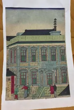 古物 　歌川国輝　木版画 浮世絵 多色刷り 風俗画 F44 古物 歌川国輝 木版画 浮世絵 多色刷り 風俗画 F44 - メルカリ