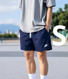 新品未開封　NIKE ウーブンショートパンツ ネイビー Sサイズのサムネイル