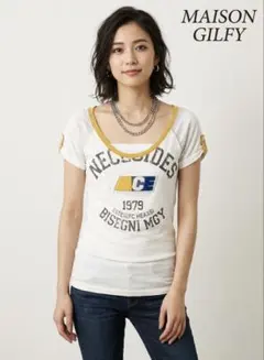 Maison Gilfy ワッペン ロゴTシャツ M メゾンギルフィーのサムネイル