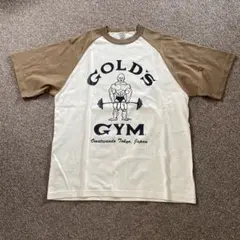ゴールドジム　ラグランTシャツ　L キャメルのサムネイル