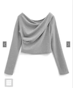 GRL 3Wayドレープカシュクールトップス[dk1261] グレー