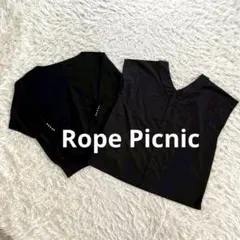 Rope Picnic ノースリーブトップス(ブラック)