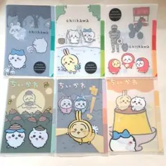 ちいかわ クリアファイル ハチワレ 3ポケットファイル キャンドゥ セリアのサムネイル