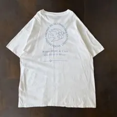 90s USA製　Hanes BEEFY　グラフィックTシャツ　企業　シングルのサムネイル