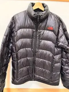 【極美品】ノースフェイス アストロライトジャケット 黒 赤ロゴ Mサイズ