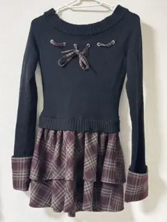 BUBBLES チェックワンピース