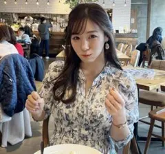 COCO DEALシフォンフラワープリントワンピース