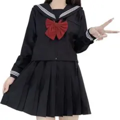 セーラー服 白3本ライン JK コスチューム 制服 女子高校生 コスプレ ✨L