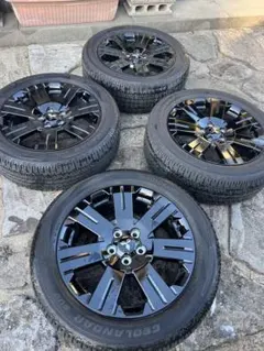 デリカd5 シャモニー　三菱純正 18インチ アルミホイール タイヤセットのサムネイル
