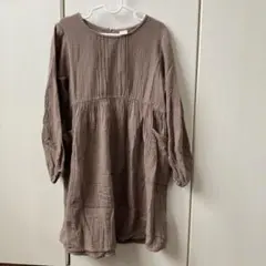 テータテート　ワンピース 120 ブラウン 長袖