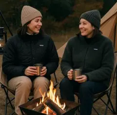 良品　パタゴニア　リバーシブル　ジャケット　XL ブラック×グレー系