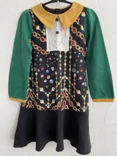 韓国　ワンピース　女の子　140 キッズ　個性的