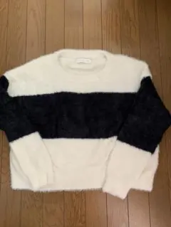 CECIL McBEE ボーダー ニットセーター M