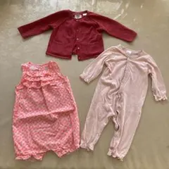 女児子供服3点まとめ売り6-12M ZARA カーターズ　H&M