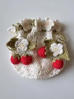 巾着＊いちご＊ハンドメイド