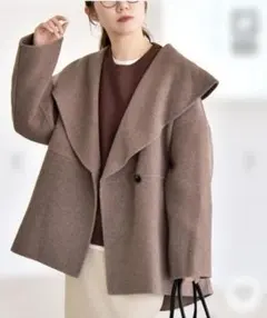 Spick & Span W/Nyモッサステンカラーショートコート38 - メルカリ