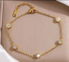 サージカルステンレス ジルコニアダイヤ ブレスレット ローマ数字 人気新作