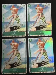 プレイ用　4枚　ワンピースカード　ナミ　R パラレル　EB02-017