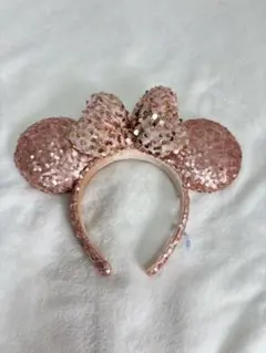ローズゴールド ミッキー耳カチューシャ