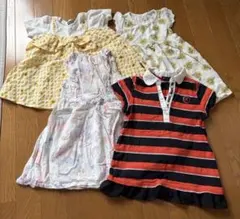 半袖　ノースリーブ　ワンピース　4点セット 100センチ　110　女の子　夏服