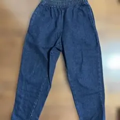 GU デニムパンツ ウエストゴム 130cm