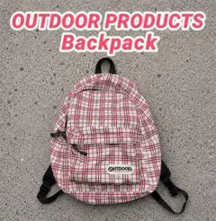 OUTDOOR PRODUCTS チェック柄　ピンク　リュック　y2k 古着のサムネイル