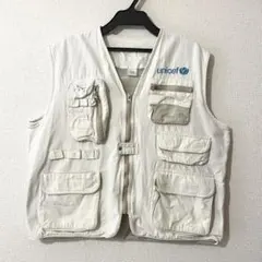 美品 vintage フィッシングベスト UNICEF ユニセフ アウトドアのサムネイル