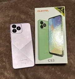 少し訳有★OUKITEL C53 パープル 本体 中古