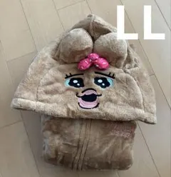 おぱんちゅうさぎ★フード付きボアパーカー★なりきりパーカー★LL★ステッカー付き
