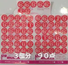 ヤマザキ春のパンまつり　2026　シール　3皿分