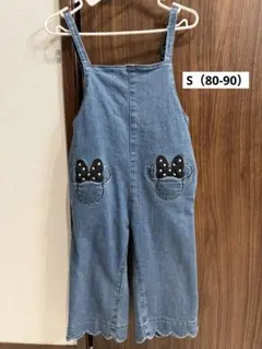 petit main【Disney】ミッキー/ミニー/デニムサロペット