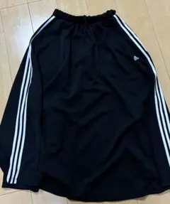 adidas ブラック ロングスカート M