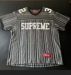 Supreme シュプリーム クロコ型押 フットボールシャツ 半袖 美品 M 白
