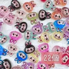 labubu クリア ミニ ネイルパーツ 【22個セット】♥