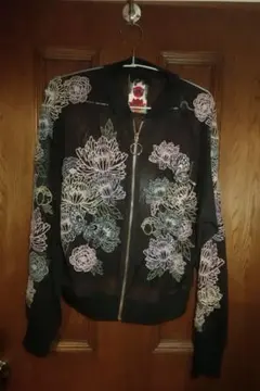 美品 刺繍入りブラック ジャケット イマーシブ東京