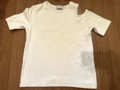 AZUL BY MOUSSY オープンショルダー リブカットソー