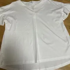 新品タグ付きOPAQUE.CLIP フリル袖 Tシャツ ホワイト カットソーのサムネイル