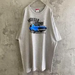 USA古着 sonoma アメ車 プリント Tシャツ 半袖 XLサイズ グレーのサムネイル