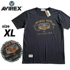 【新品】AVIREX グラフィック刺繍 Tシャツ 半袖 コットン メンズ XL