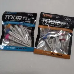 ☆新品☆ツアーティー TOUR TEE ゴルフティー ラージ・ミニセット