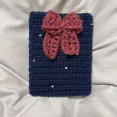 ブックカバー ハンドメイド 編み物 かぎ針 文庫本サイズ